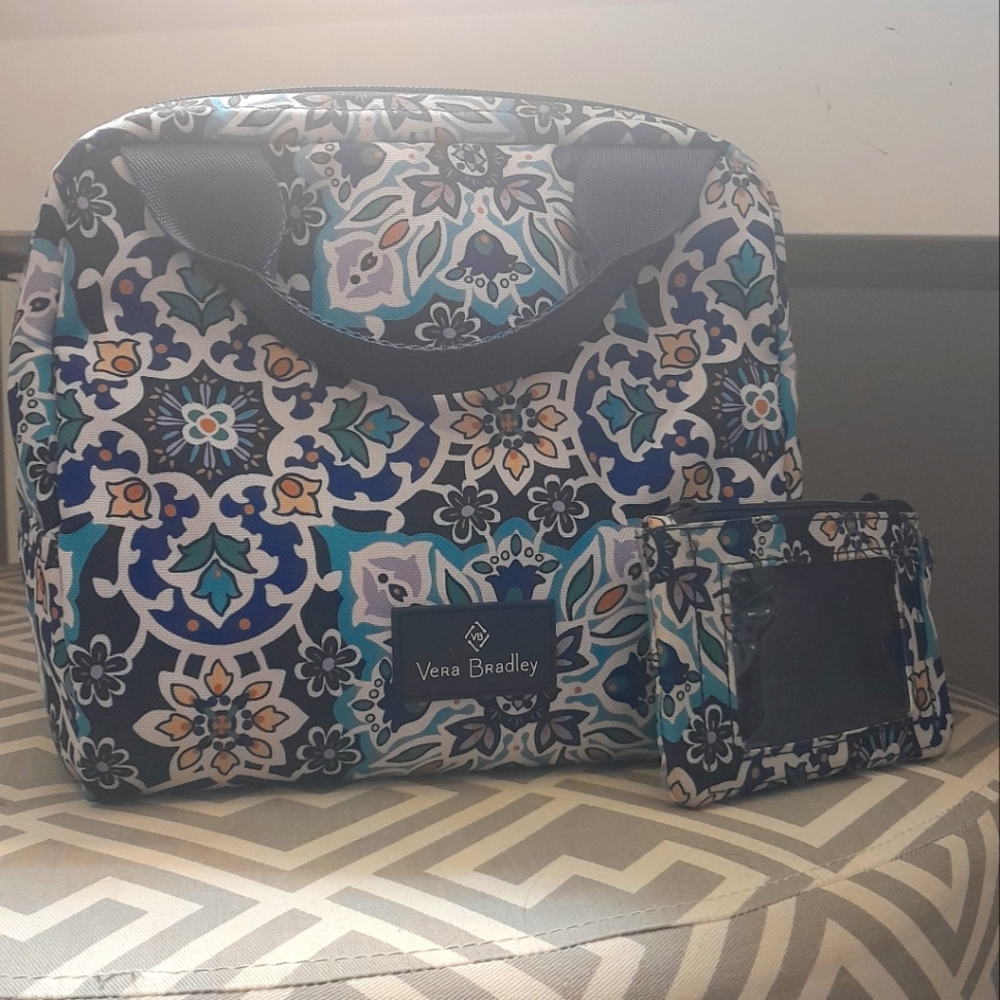 Vera Bradley Blue and White lunch bag